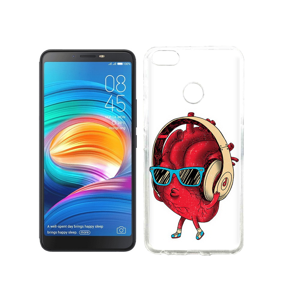 

Чехол MyPads Tocco для Tecno Camon X слушай сердце, Прозрачный, Tocco