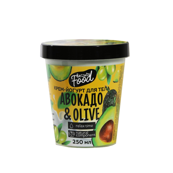 Купить Йогурт для тела Beauty food «Авокадо и Олива», 250 мл 7321446, Beauty Fox