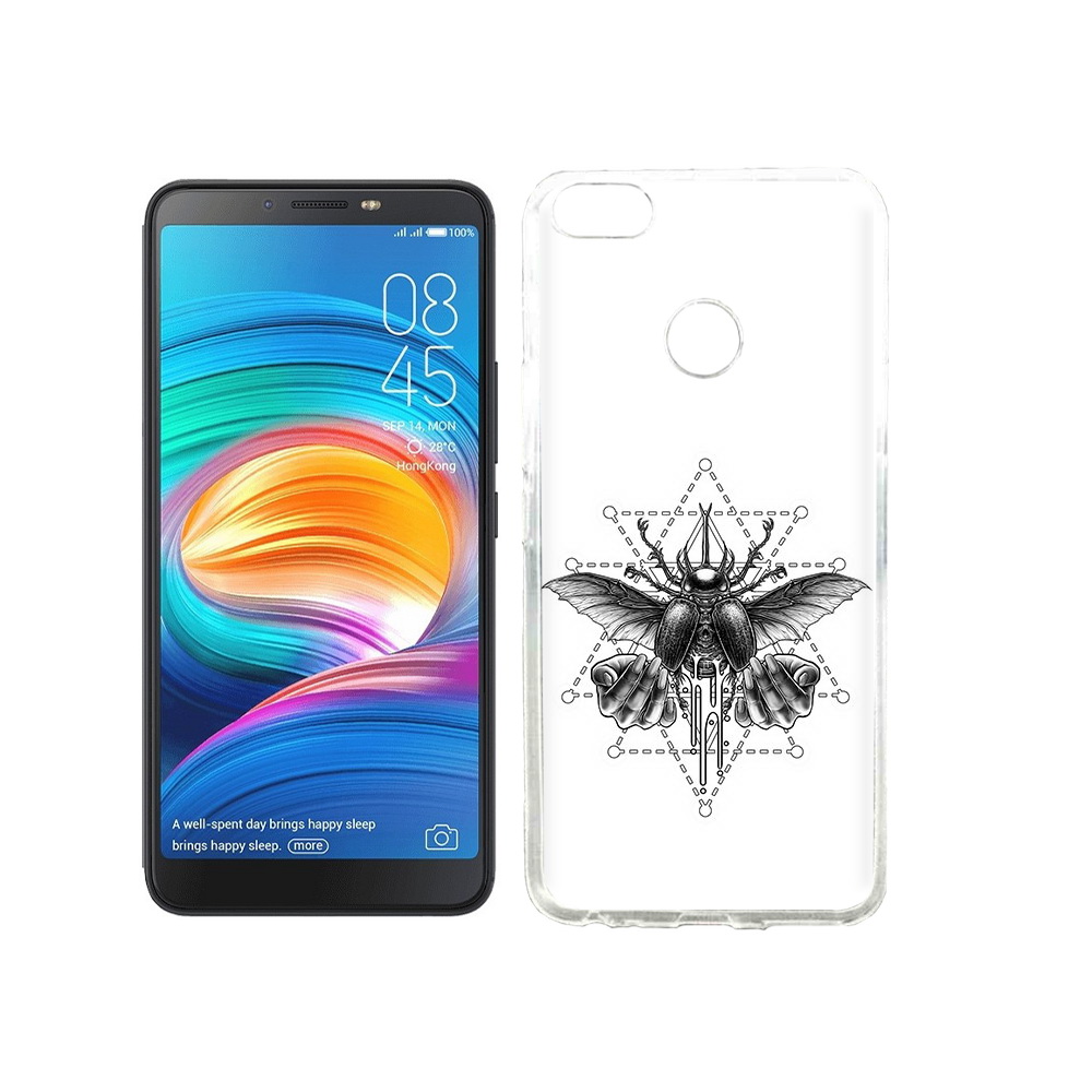 Чехол MyPads Tocco для Tecno Camon X скарабей