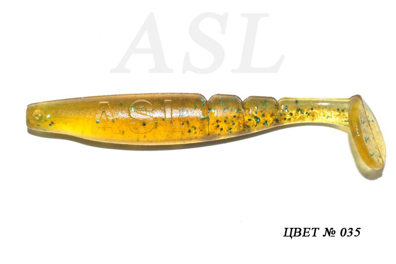 

Силиконовая приманка ASL Самурай цв. 035 L-10см 5шт/уп, Самурай