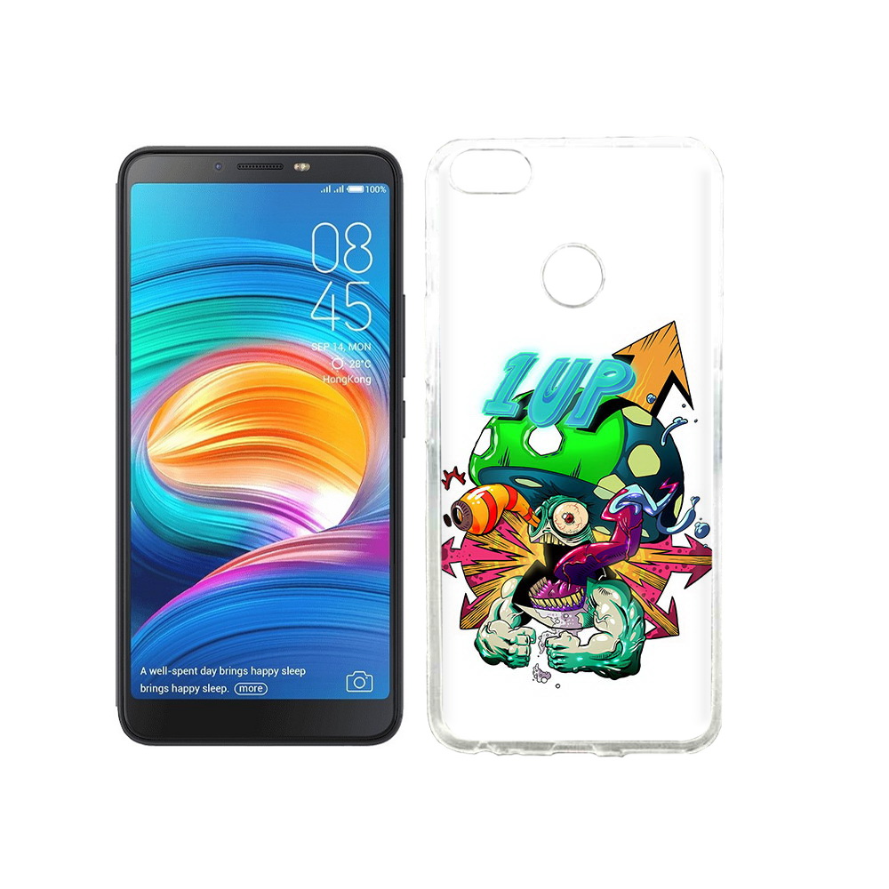

Чехол MyPads Tocco для Tecno Camon X сильный гриб абстракция, Прозрачный, Tocco