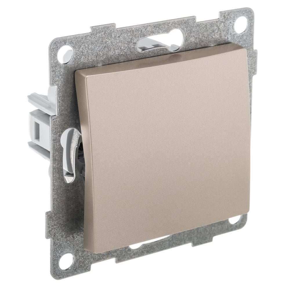

GUSI ELECTRIC Bravo МЕХ. Выкл. 1кл. самовозвратный, СУ , 10А, 250В, шампань С10В6-027