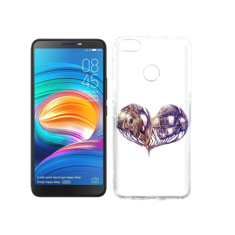 

Чехол MyPads Tocco для Tecno Camon X сердце абстракция, Прозрачный, Tocco