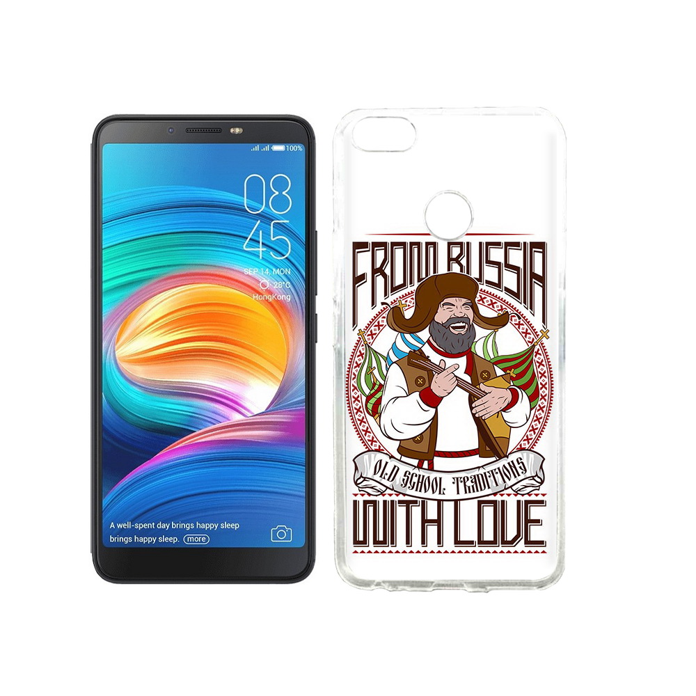 

Чехол MyPads Tocco для Tecno Camon X русский мужчина, Прозрачный, Tocco