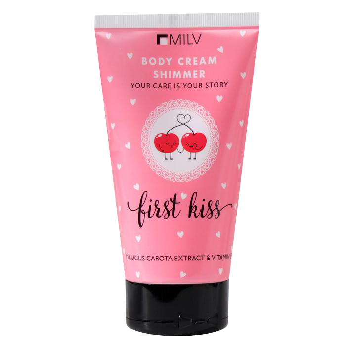 

Крем для тела Milv First Kiss, с шиммером, увлажняющий, 150 мл 7064534