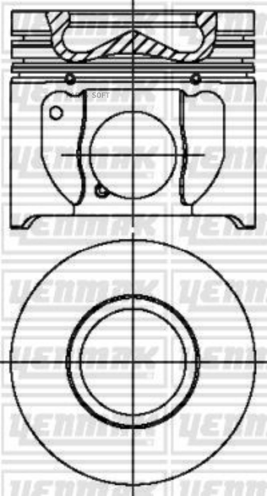 

89,90 Mm Порш.+Палец,С Кольцами YENMAK 3103768000