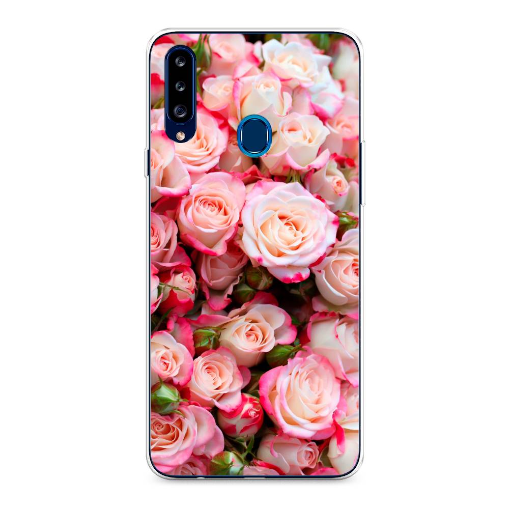 

Чехол на Samsung Galaxy A20s "Много роз", Розовый, 2100850-2
