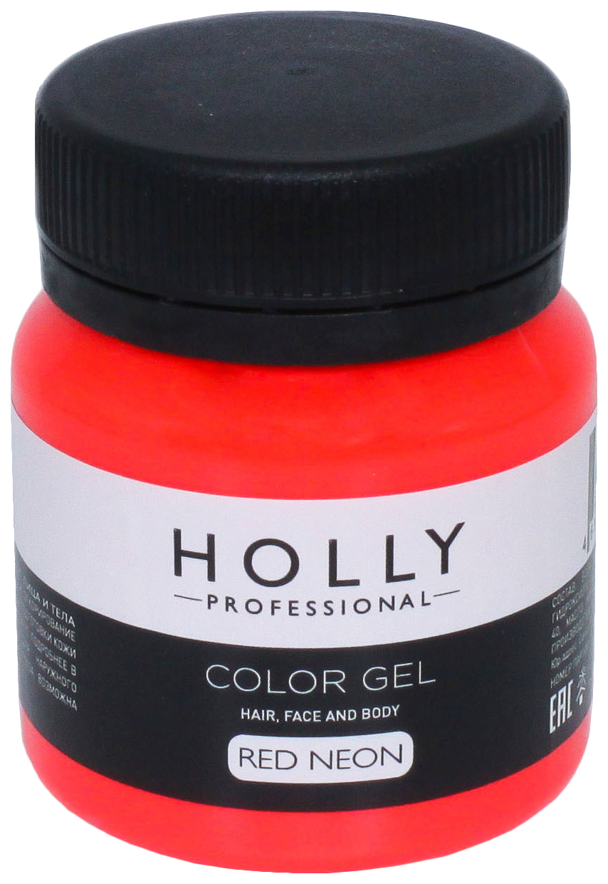 Купить Декоративный гель для волос, лица и тела Holly Professional, Red Neon, 50 мл 7138971