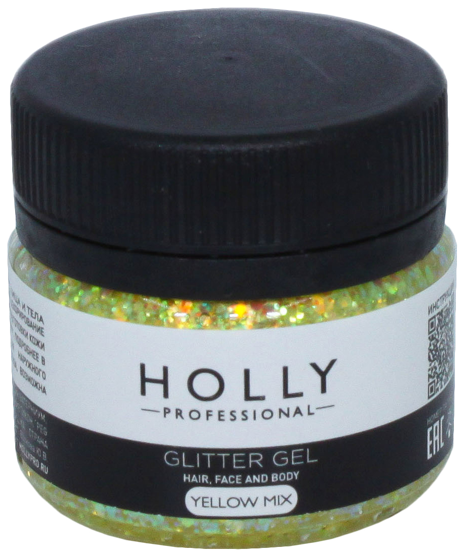 

Декоративный гель для волос, лица и тела Holly Professional, Yellow Mix, 20 мл 7138959
