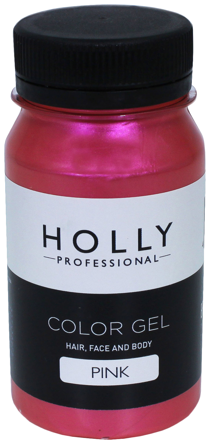

Декоративный гель для волос, лица и тела Holly Professional, Pink, 100мл 7138953