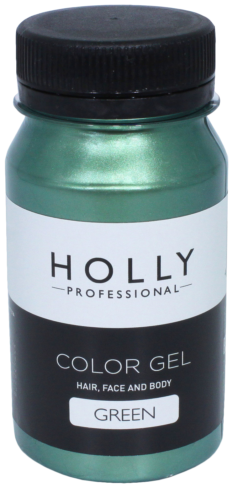 Декоративный гель для волос, лица и тела Holly Professional, Green, 100 мл 7138950