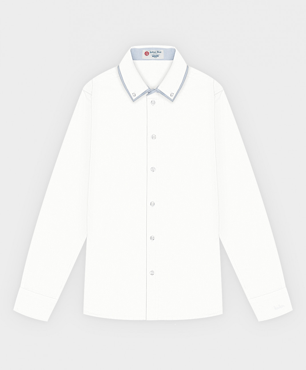 

Рубашка детская Button Blue 222BBBS23040200 цв. белый р. 170, 222BBBS23040200