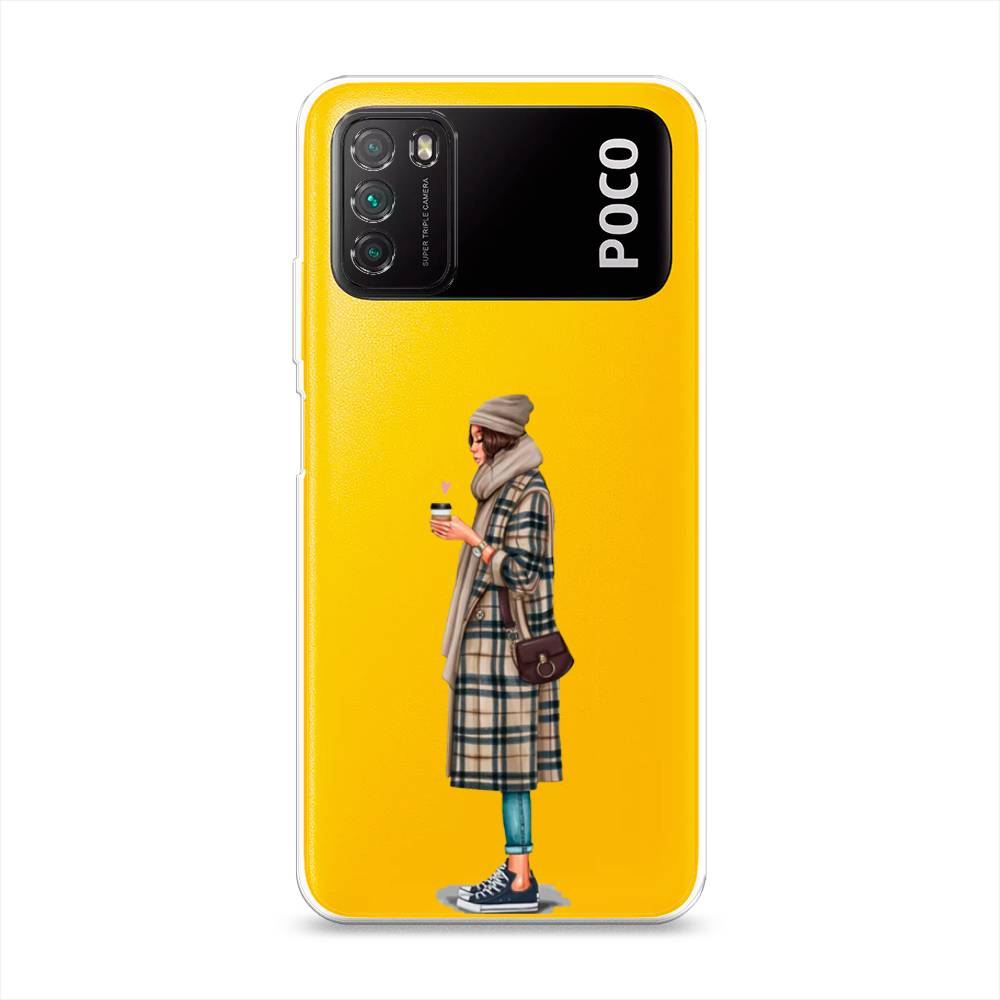 

Чехол на Xiaomi Poco M3 "Утренний кофе", Коричневый;бежевый, 39550-6
