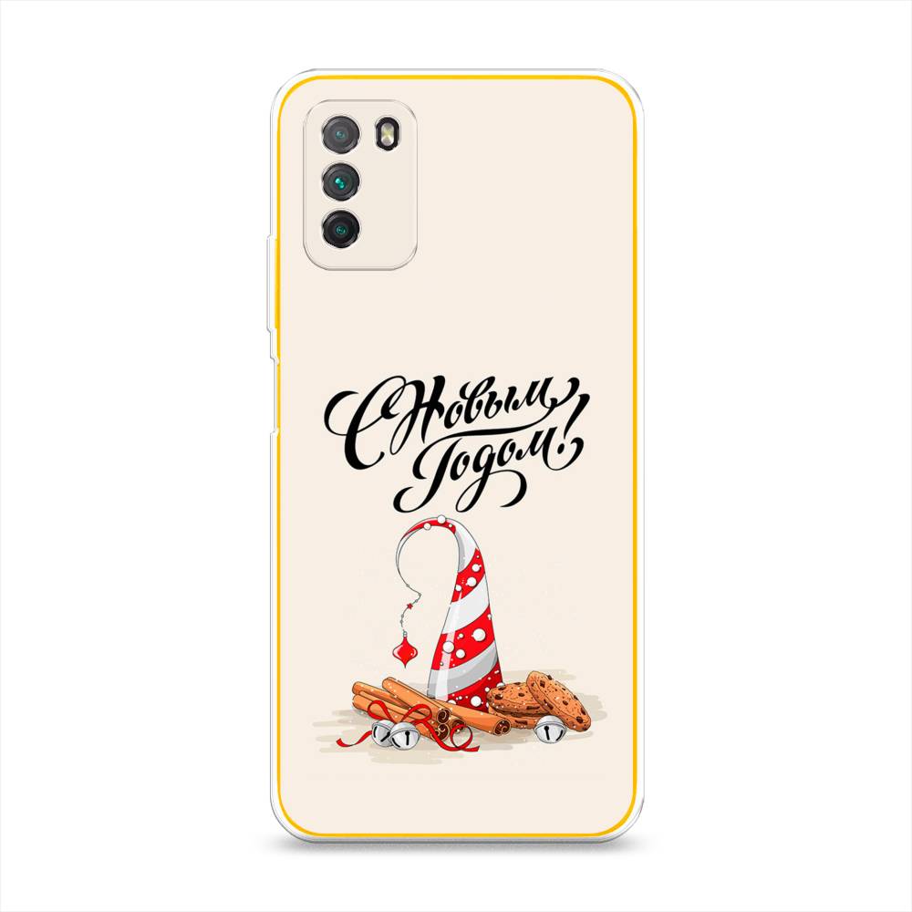 

Чехол на Xiaomi Poco M3 "Подарки на Новый Год", Бежевый;красный;черный, 39550-5