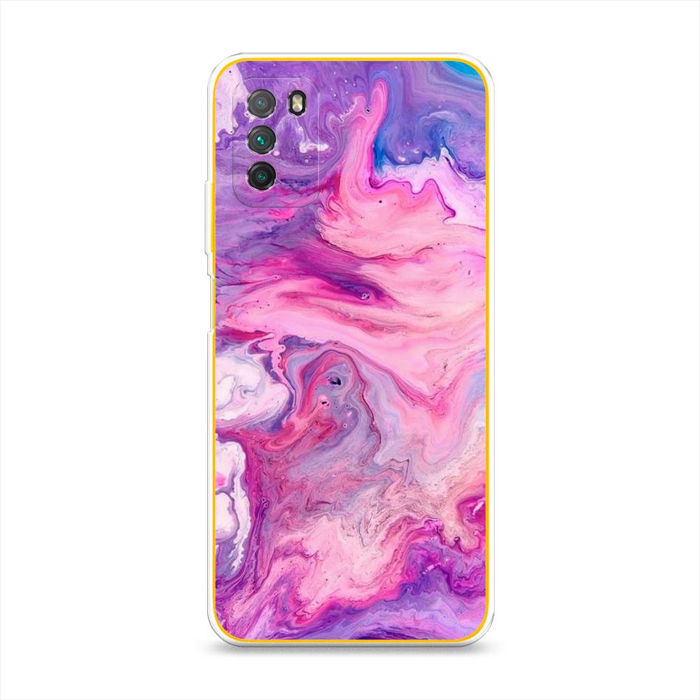 

Чехол на Xiaomi Poco M3 "Нежно-розовая абстракция", Розовый, 39550-3