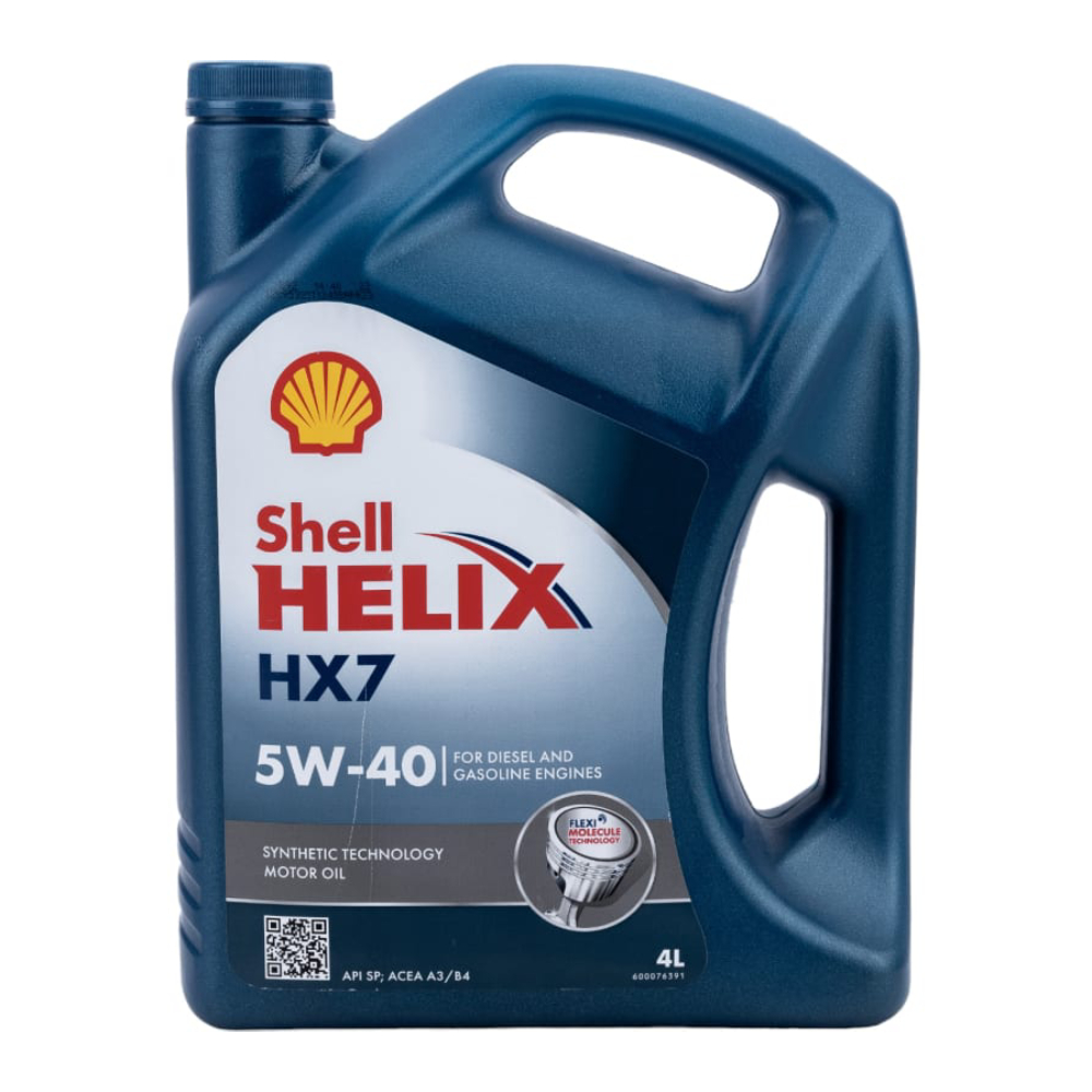 

Масло моторное Shell Helix HX7 Euro 5w40, синтетическое, 4 л, Helix HX7