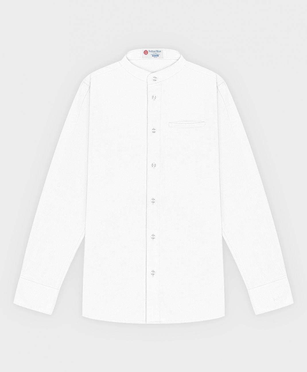 

Рубашка детская Button Blue 222BBBS23090200 цв. белый р. 128, 222BBBS23090200