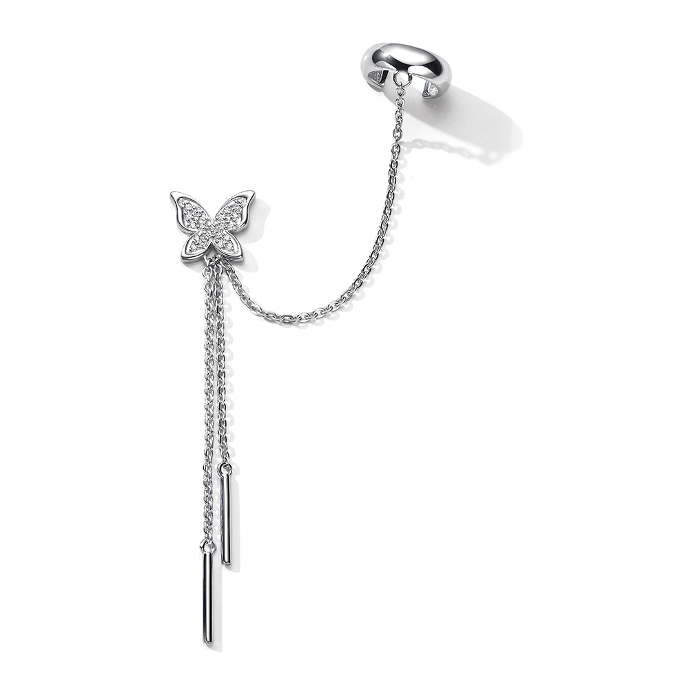 

Моносерьга из серебра Pepela Jewelry PJ2-229, фианит, PJ2-229
