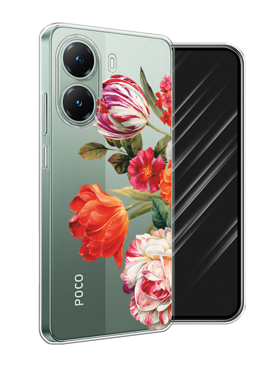 

Чехол Awog на Poco X7 Pro "Весенний букет", Красный;розовый;зеленый, 324050-1