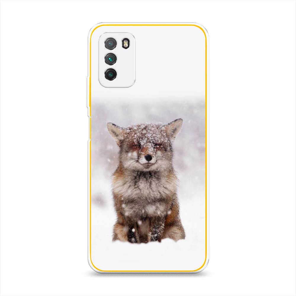 

Чехол на Xiaomi Poco M3 "Зимняя лиса", Белый;серый;коричневый, 39550-1