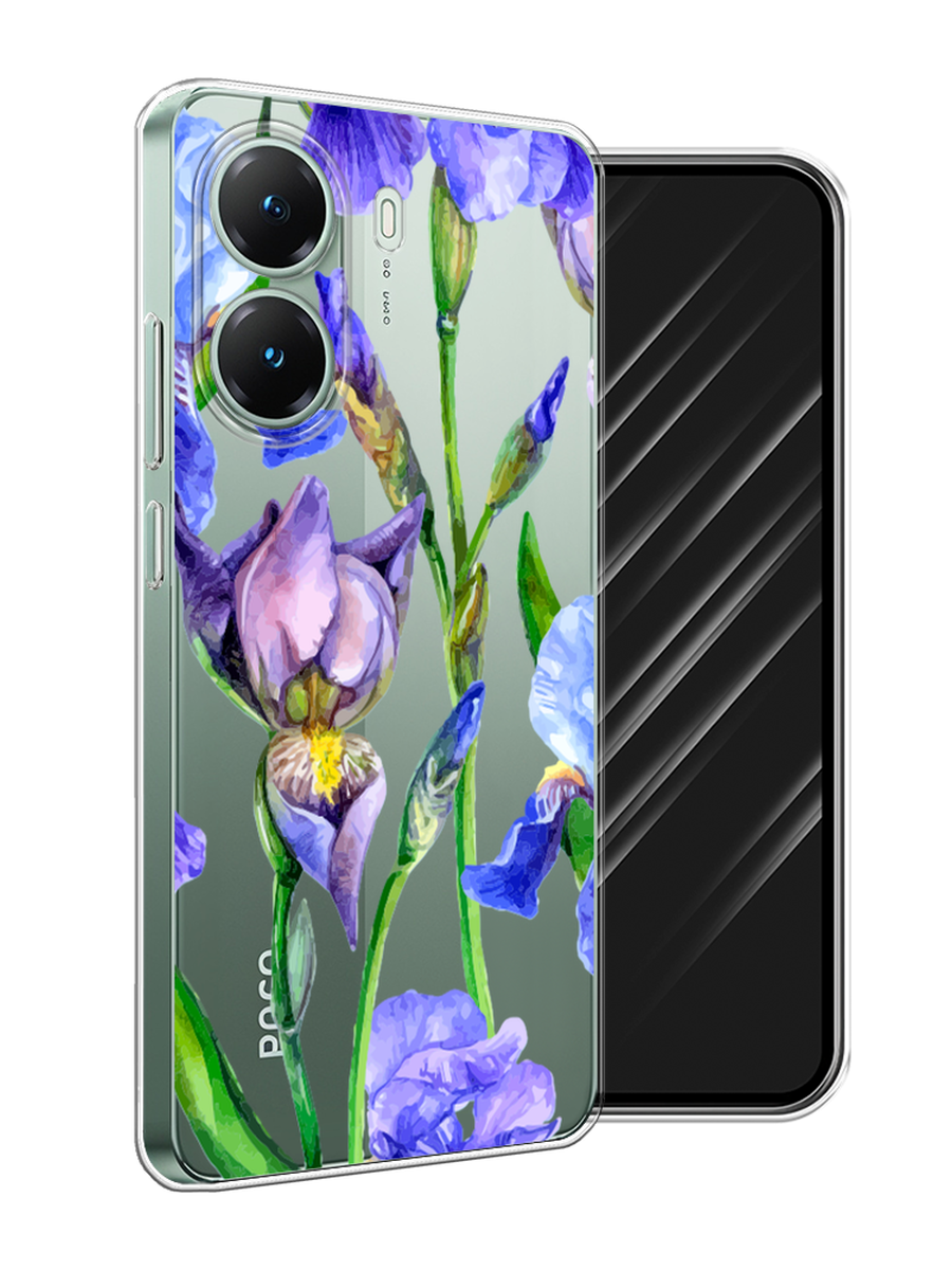 

Чехол Awog на Poco X7 Pro "Синие ирисы", Фиолетовый;голубой;зеленый, 324050-1