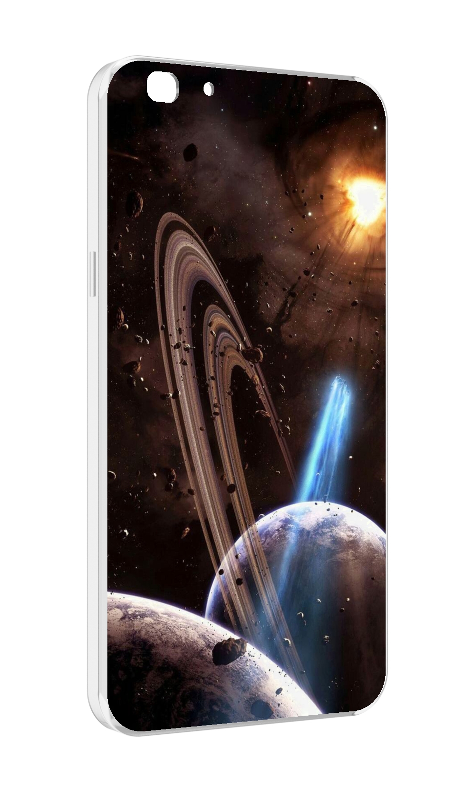 

Чехол MyPads сатурн в космосе для Oppo A77/F3 (2017 год), Прозрачный, Tocco