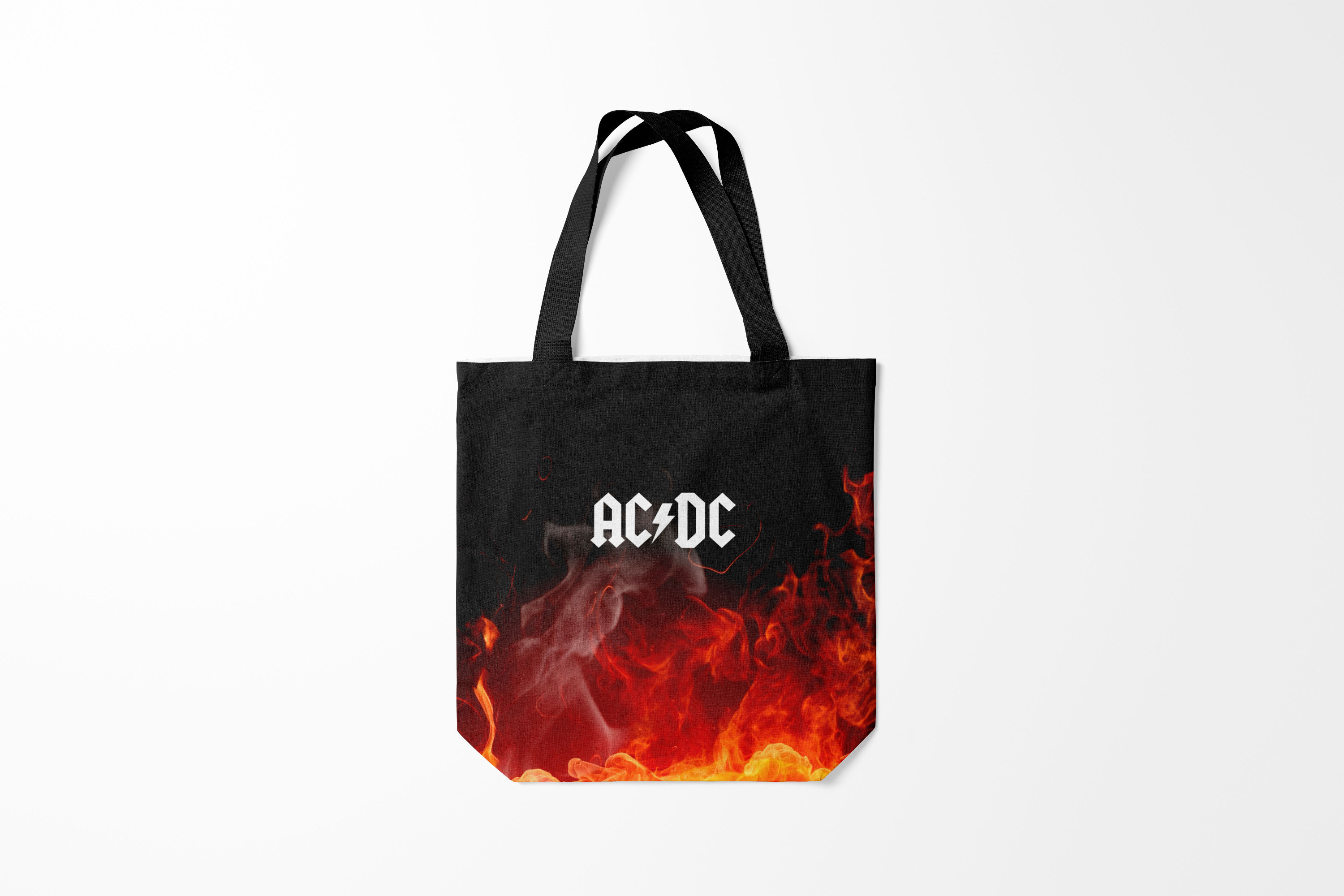 

Сумка шoппер унисекс Burnettie AC/DC AC DC, красный; черный, AC/DC AC DC