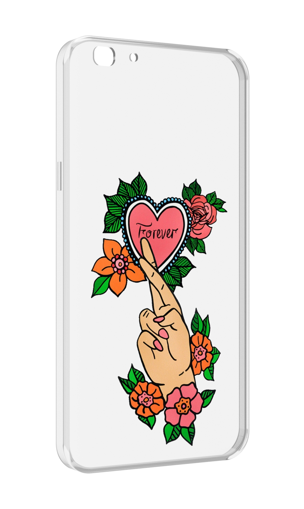 

Чехол MyPads ручки-навсегда женский для Oppo A77/F3 (2017 год), Прозрачный, Tocco
