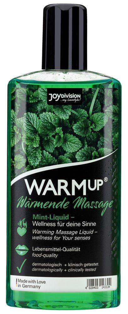 Массажное масло Joy Division WarmUp Mint с ароматом мяты 150 мл