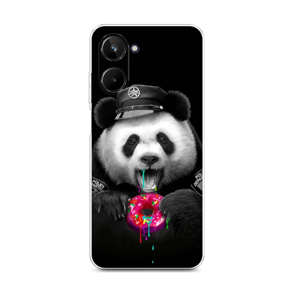

Чехол Awog на Realme 10 4G "Панда police", Черный;белый;розовый, 2512150-2