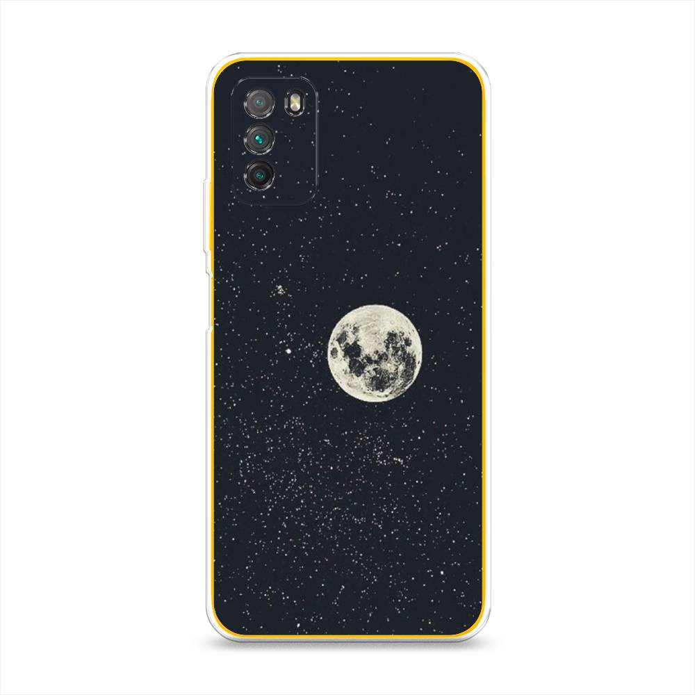 

Чехол на Xiaomi Poco M3 "Полнолуние", Красный, 39550-2