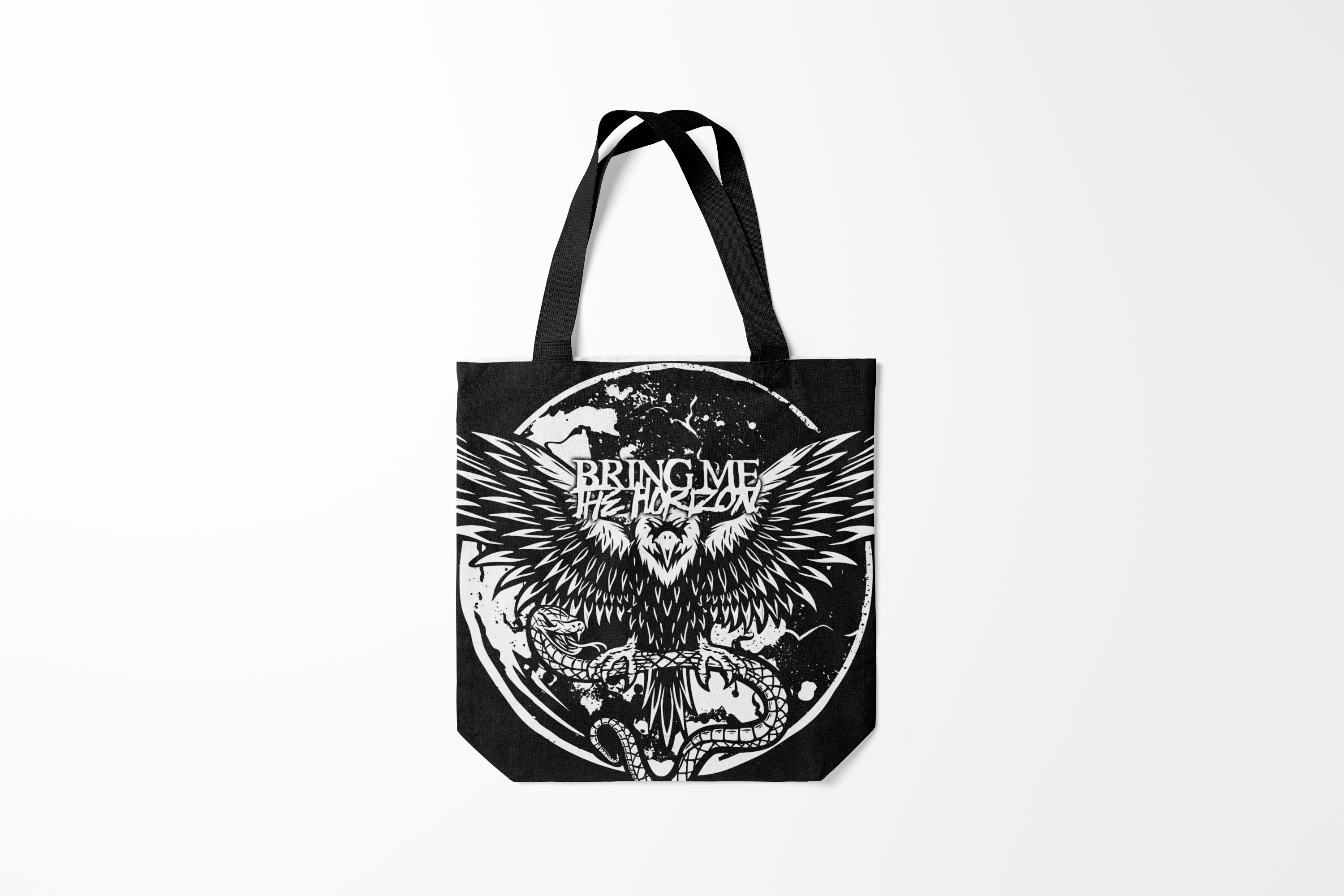 

Сумка шoппер унисекс Burnettie Bring Me the Horizon, черный, Bring Me the Horizon