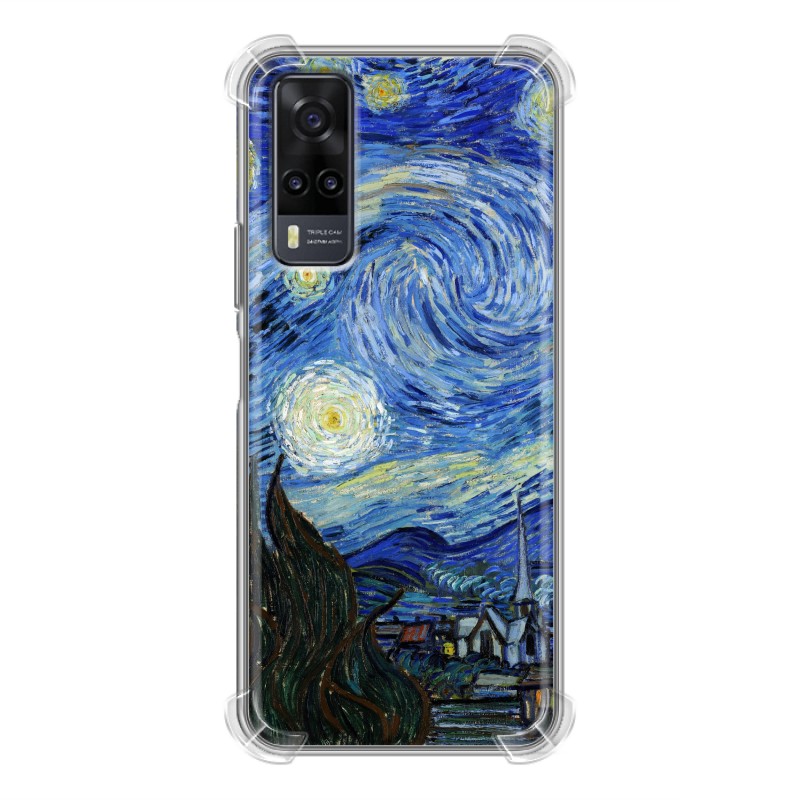 фото Дизайнерский силиконовый с усиленными углами чехол для vivo y31 / vivo y53s звездная ночь 100gadgets