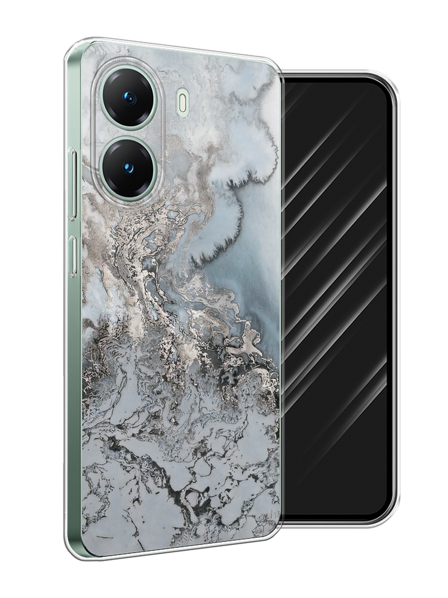 

Чехол Awog на Poco X7 Pro "Морозная лавина серая", Серый;серебристый, 324050-1
