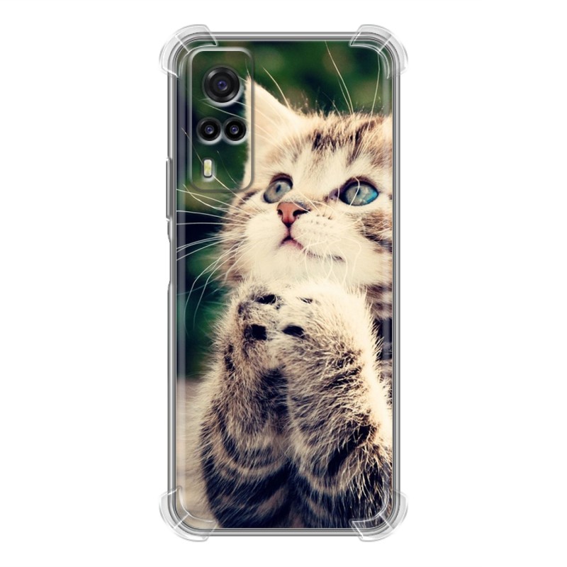 фото Дизайнерский силиконовый с усиленными углами чехол для vivo y31 / vivo y53s котята 100gadgets