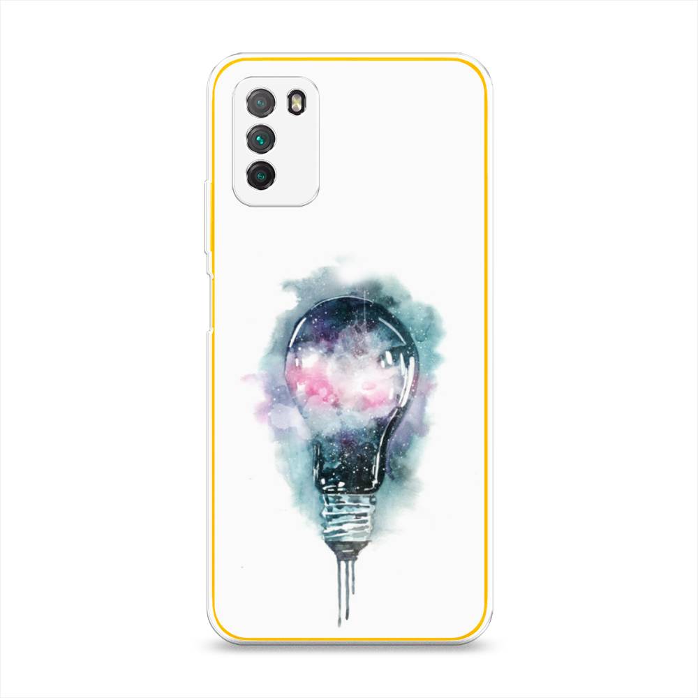 

Чехол на Xiaomi Poco M3 "Волшебная лампа", Белый;серый, 39550-4