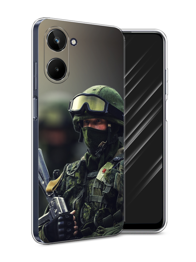 

Чехол Awog на Realme 10 4G "Солдат", Зеленый;серый, 2512150-5
