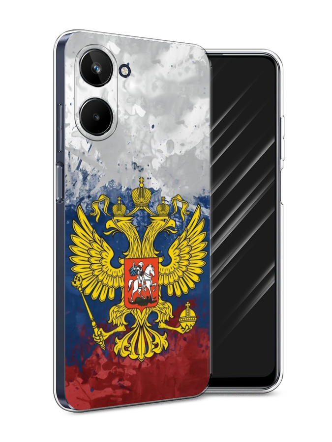 

Чехол Awog на Realme 10 4G "РФ", Белый;синий;красный, 2512150-5