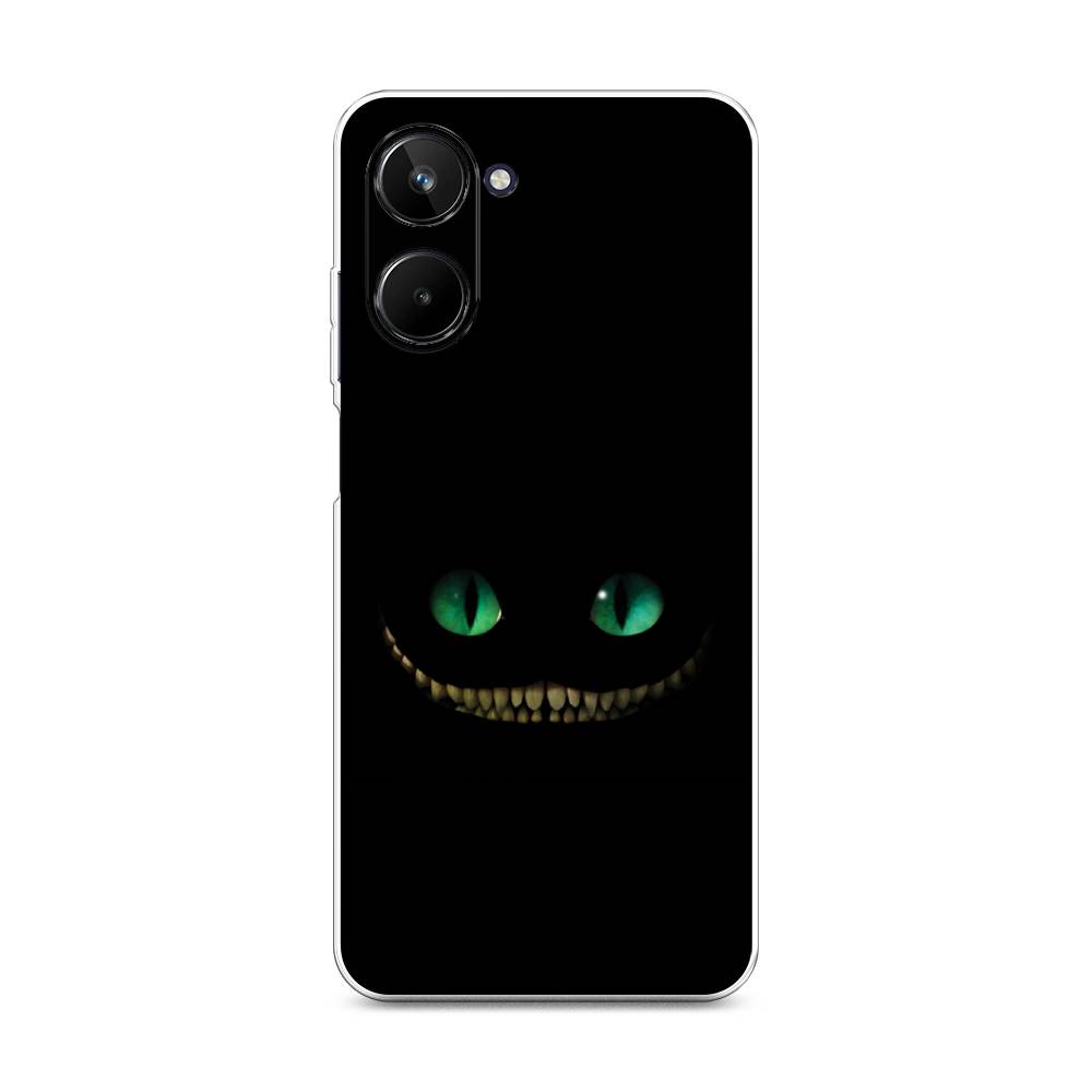 

Чехол Awog на Realme 10 4G "Зеленоглазый чеширский кот", Черный, 2512150-10