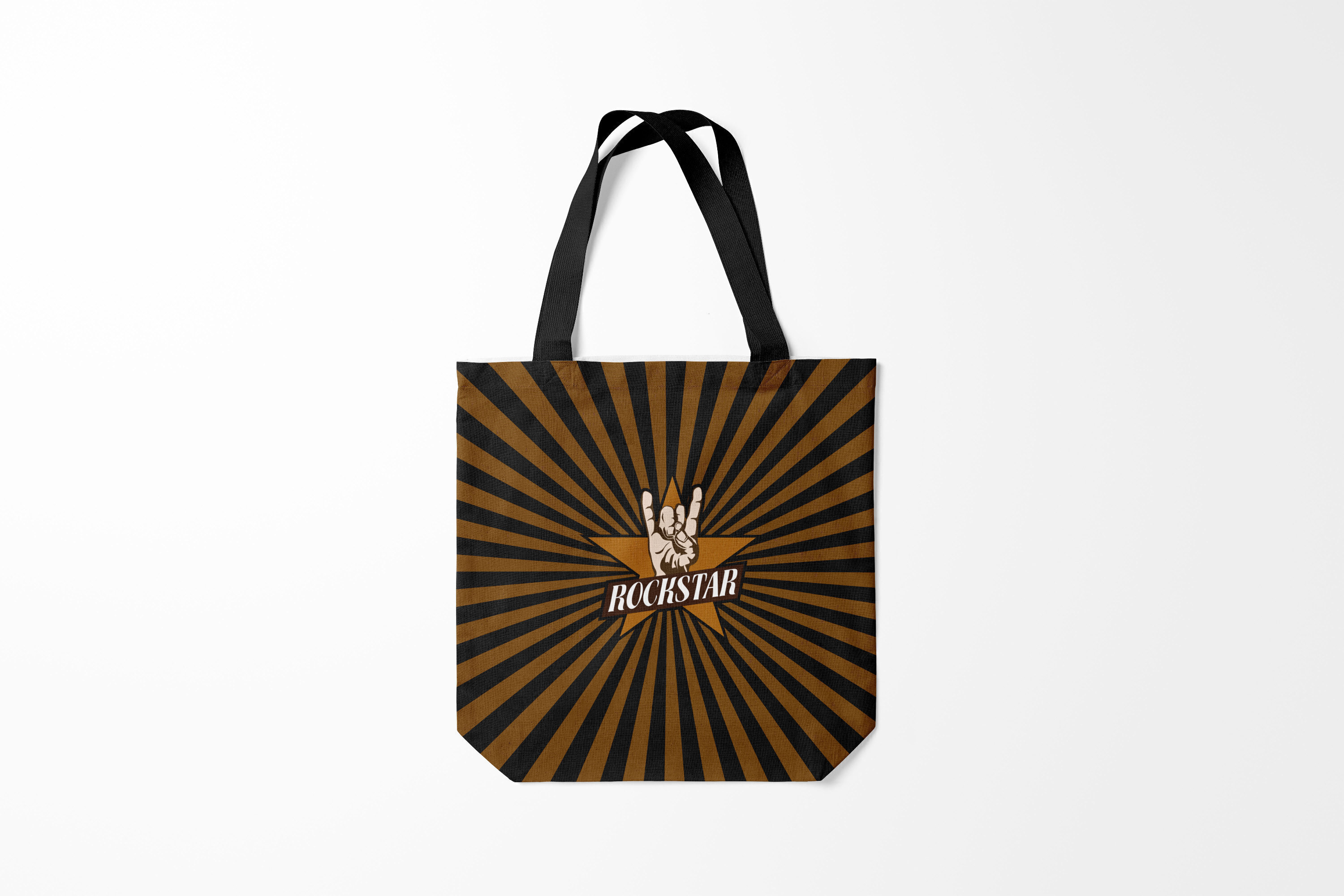 

Сумка шoппер унисекс Burnettie i love rock Rockstar, черный, i love rock Rockstar