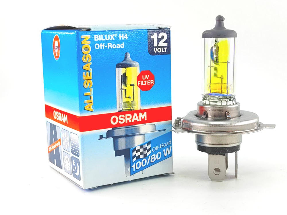 

Автолампа OSRAM Н4 ALLSEASON Rally 12V 100/80W (P43t-38), (1 шт.), 62203ALL