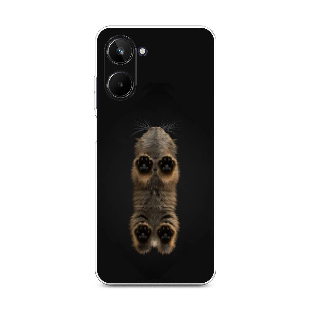 

Чехол Awog на Realme 10 4G "Кошачьи лапки", Черный, 2512150-1