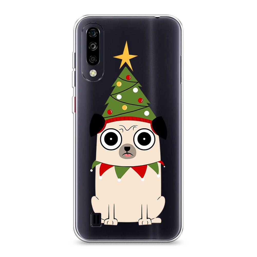 

Чехол для ZTE Blade A7 (2020) "Собачка с ёлочкой", Бежевый;красный;зеленый, 133750-1