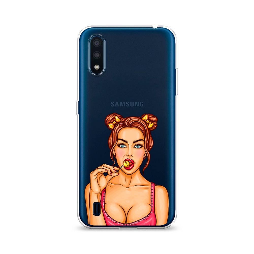 

Чехол Awog на Samsung Galaxy M01 / Самсунг M01 "Вкусный леденец", Бежевый;коричневый;розовый, 2101150-7