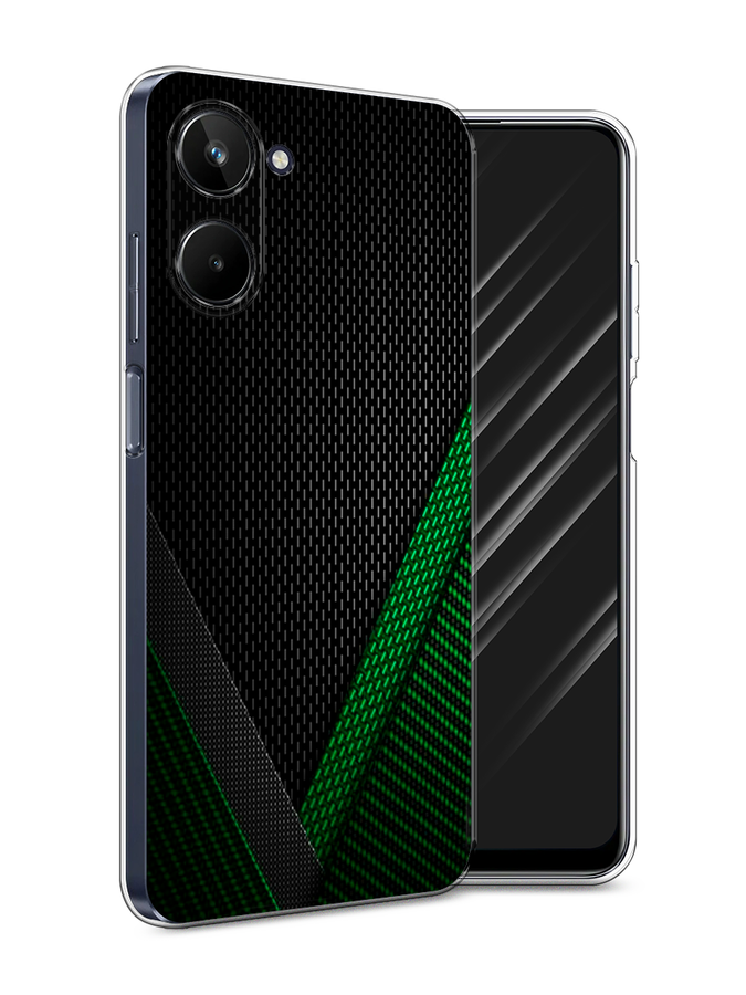 

Чехол Awog на Realme 10 4G "Зеленый карбон", Черный;зеленый, 2512150-3