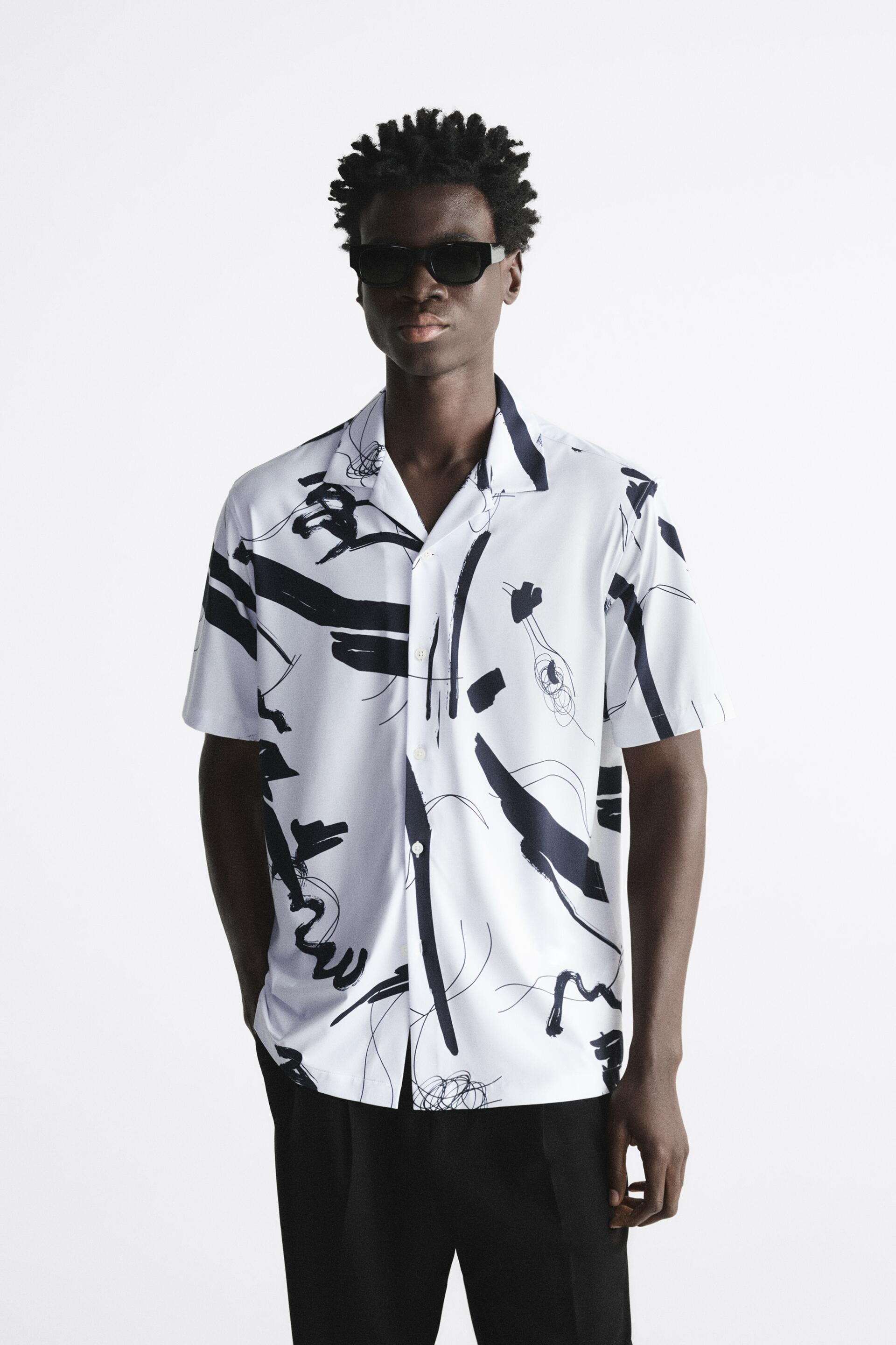 

Рубашка мужская ZARA 07545314 белая L (доставка из-за рубежа), Белый, 07545314