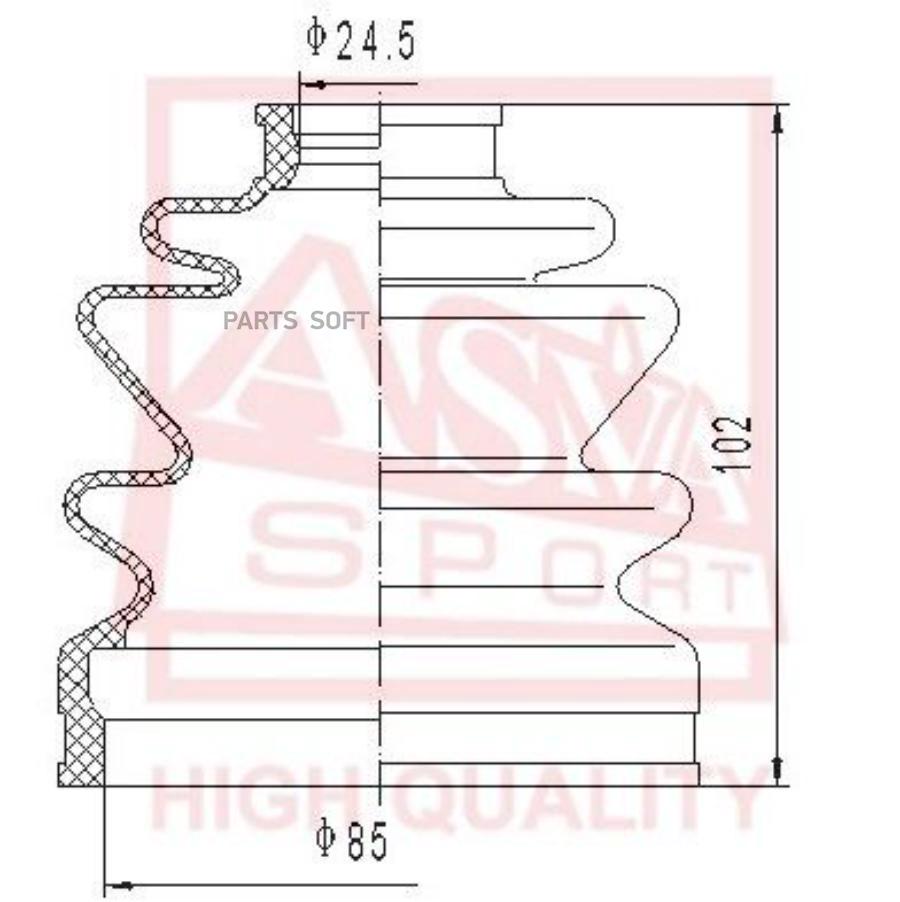 

Пыльник шрус (комплект без смазки) 25x86x92 HYUNDAI SANTA FE 2006-2008 2 7 5MT/4AT 2WD/4WD