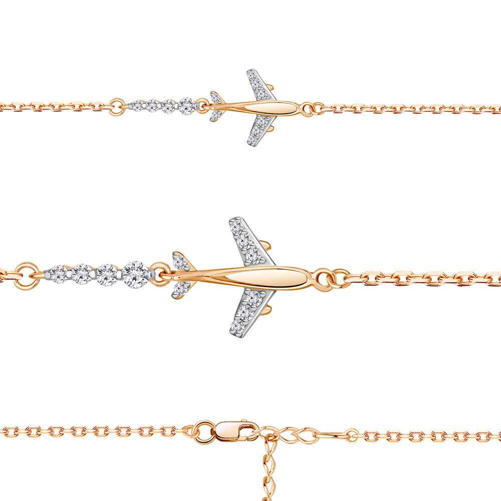 

Браслет из серебра с фианитом Aquamarine Aquamarine 74640А_925_з р. 17, 74640А_925_з