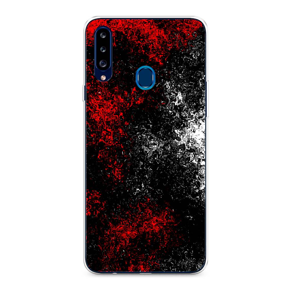 

Чехол на Samsung Galaxy A20s "Монотипия", Красный;черный;белый, 2100850-3