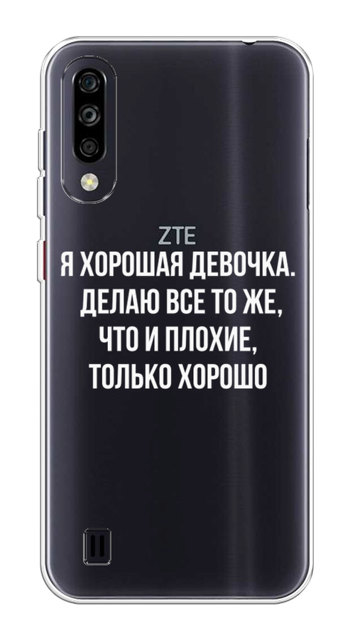 

Чехол на ZTE Blade A7 (2020) "Хорошая девочка", Серебристый, 133750-6